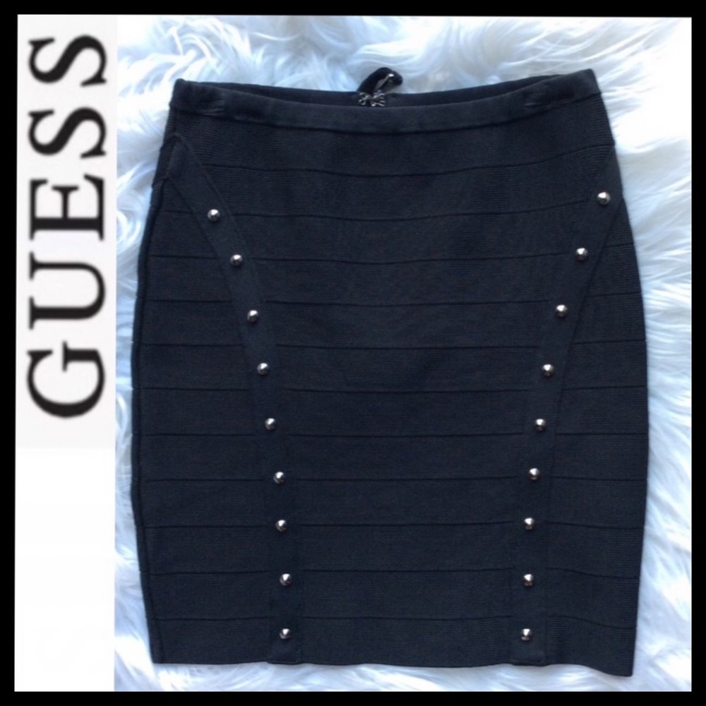 NWOT Guess Studded Bandage Skirt